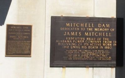 Mitchell Dam Marker image. Click for full size.