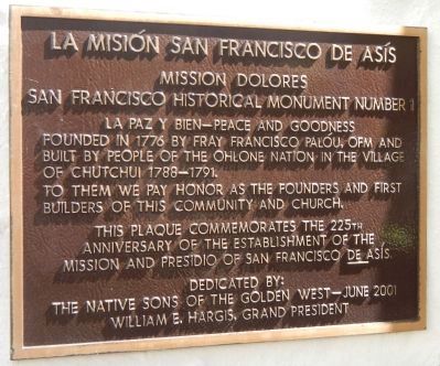 La Misión San Francisco de Asís Marker. Click for full size. La Misión San Francisco de Asís Marker image. Click for full size.