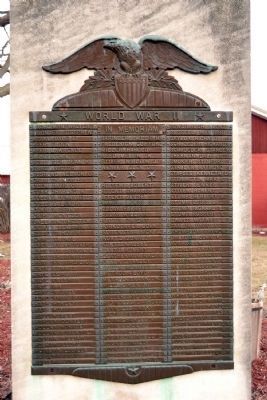 New Paris World War II Memorial. Click for full size. New Paris World War II Memorial image. Click for full size.