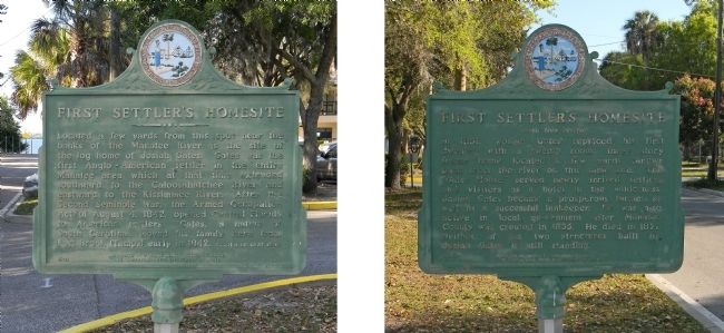 First Settler's Homesite Marker. Click for full size. First Settler's Homesite Marker image. Click for full size.
