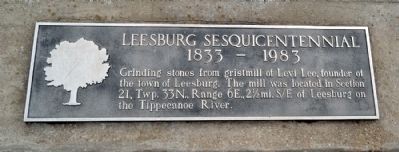 Leesburg Sesquicentennial Marker image. Click for full size.