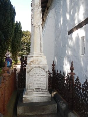 The Grave of Luis Antonio Arguello, 1st Governor of California. Click for full size. The Grave of Luis Antonio Arguello, 1st Governor of California image. Click for full size.