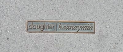Rammaytush Mini-plaque: daughter|<i>kaanaymin</i> image. Click for full size.