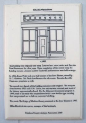 121 John Wayne Drive Marker. Click for full size. 121 John Wayne Drive Marker image. Click for full size.