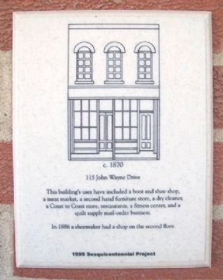 115 John Wayne Drive Marker. Click for full size. 115 John Wayne Drive Marker image. Click for full size.