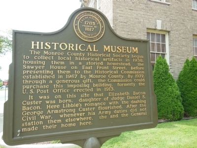 Historical Museum Marker. Click for full size. Historical Museum Marker image. Click for full size.