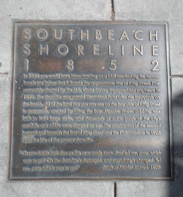 Southbeach Shoreline – 1852 Marker image. Click for full size.