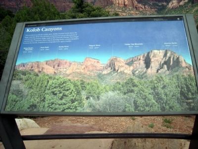 Kolob Canyons Marker. Click for full size. Kolob Canyons Marker image. Click for full size.