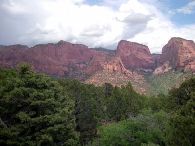 Beatty Point, Nagunt Mesa, and Timber Top Mountain. Click for full size. Beatty Point, Nagunt Mesa, and Timber Top Mountain image. Click for full size.