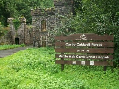 Entrance to Castle Caldwell Forest Park image. Click for full size.