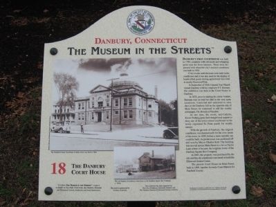 The Danbury Court House Marker image. Click for full size.