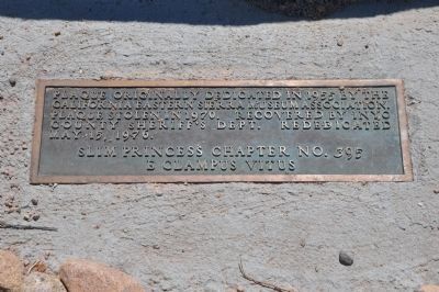 Rededication Marker. Click for full size. Rededication Marker image. Click for full size.