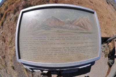 Crowley Lake Marker. Click for full size. Crowley Lake Marker image. Click for full size.
