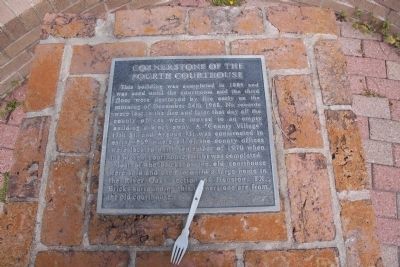 Cornerstone of the Fourth Courthouse Marker image. Click for full size.