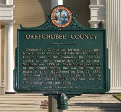 Okeechobee County Marker image. Click for full size.