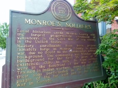 Monroe's Soldiers Marker image. Click for full size.