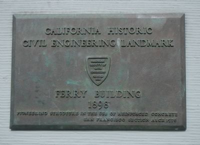 San Francisco Ferry Building, an engineering landmark. Click for full size. San Francisco Ferry Building, an engineering landmark image. Click for full size.