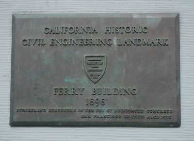 San Francisco Ferry Building, an engineering landmark image. Click for full size.