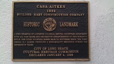 Casa Aitken Marker. Click for full size. Casa Aitken Marker image. Click for full size.