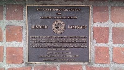 St. Luke's Episcopal Church Marker image. Click for full size.