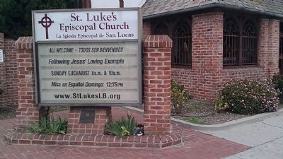 St. Luke's Episcopal Church Marker. Click for full size. St. Luke's Episcopal Church Marker image. Click for full size.