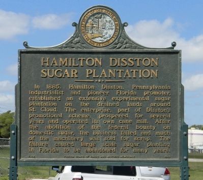 Hamilton Disston Sugar Plantation Marker image. Click for full size.