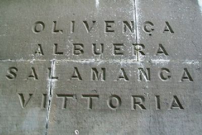 Cole's Monument Battle Inscription image. Click for full size.