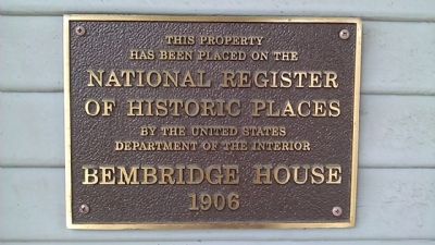 Bembridge House Marker. Click for full size. Bembridge House Marker image. Click for full size.