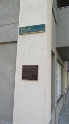 Legge Alley Marker image. Click for full size.