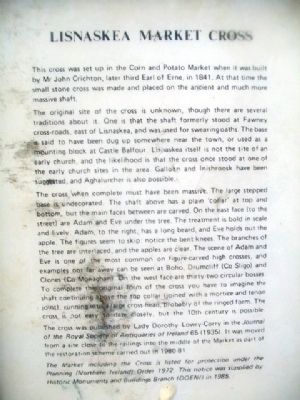 Lisnaskea Market Cross Marker. Click for full size. Lisnaskea Market Cross Marker image. Click for full size.