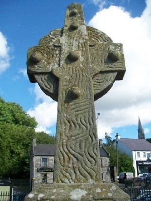 Lisnaskea Market Cross (east face). Click for full size. Lisnaskea Market Cross (east face) image. Click for full size.