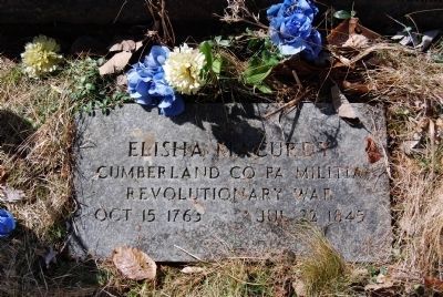 Elisha McCurdy Revolutionary War Gravestone image. Click for full size.
