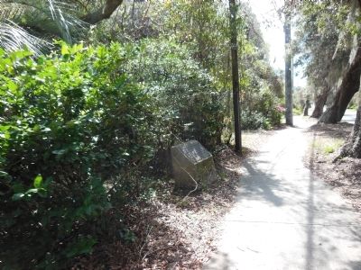 The Military Road Marker (<i>sidewalk view</i>) image. Click for full size.