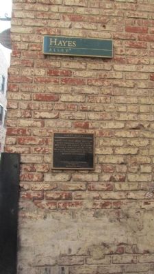 Hayes Alley Marker image. Click for full size.