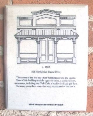 103 North John Wayne Drive Marker. Click for full size. 103 North John Wayne Drive Marker image. Click for full size.