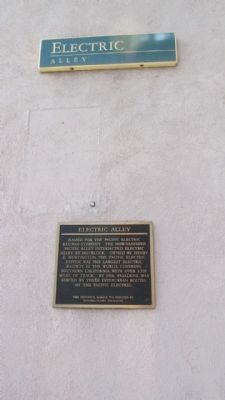 Electric Alley Marker. Click for full size. Electric Alley Marker image. Click for full size.