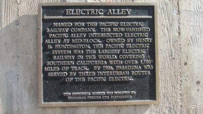 Electric Alley Marker. Click for full size. Electric Alley Marker image. Click for full size.