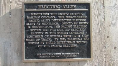 Electric Alley Marker image. Click for full size.