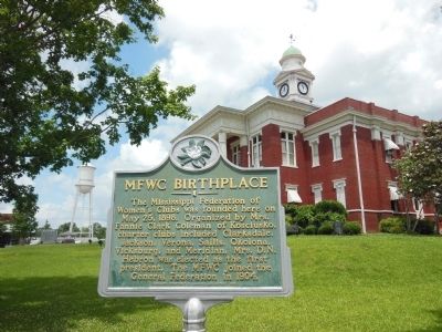 MFWC Birthplace Marker (<i>courthouse view</i>) image. Click for full size.