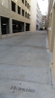 Hopkins Alley Marker. Click for full size. Hopkins Alley Marker image. Click for full size.
