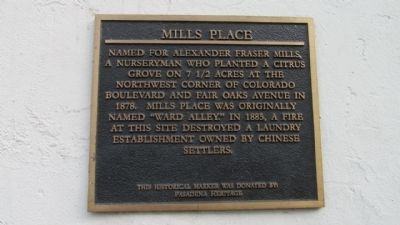 Mills Place Marker image. Click for full size.