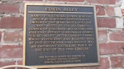 Edwin Alley Marker image. Click for full size.