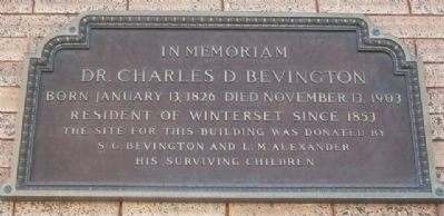 Carnegie Building Bevington Marker image. Click for full size.