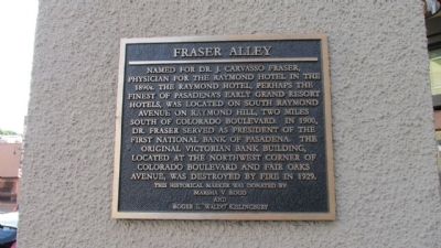 Fraser Alley Marker image. Click for full size.