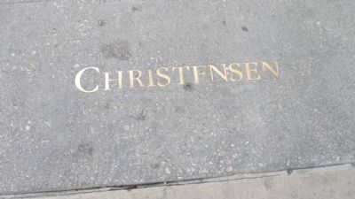 Christensen Alley Marker. Click for full size. Christensen Alley Marker image. Click for full size.
