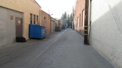 Christensen Alley Marker. Click for full size. Christensen Alley Marker image. Click for full size.