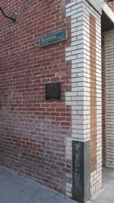 Bonham Alley Marker. Click for full size. Bonham Alley Marker image. Click for full size.
