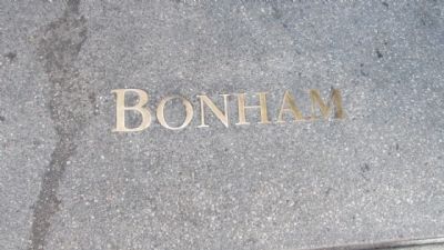 Bonham Alley Marker image. Click for full size.