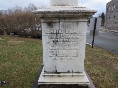 Lambert Boeman Grave Monument image. Click for full size.
