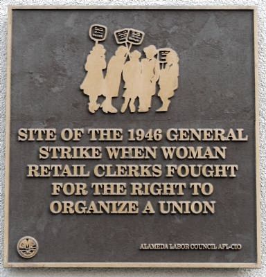 1946 General Strike Marker. Click for full size. 1946 General Strike Marker image. Click for full size.